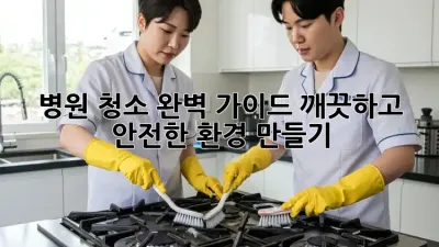 병원 청소 완벽 가이드: 깨끗하고 안전한 환경 만들기